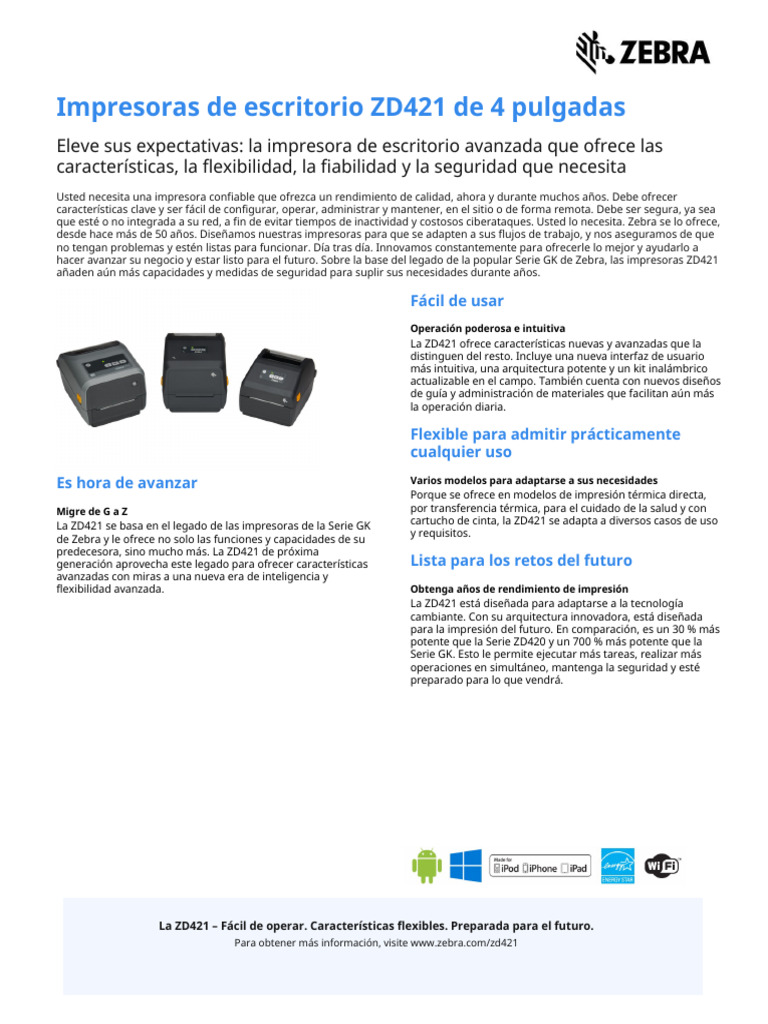 zd421-series-spec-sheet-es-la-pdf-impresora-computaci-n-bluetooth