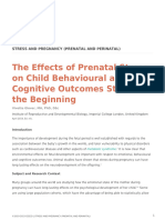 Effects Prenatal Stress Child