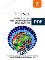 Science3 - q2 - CLAS1 - Mga Organong Pandama at Tungkulin Nito - v5 - Liezl Arosio