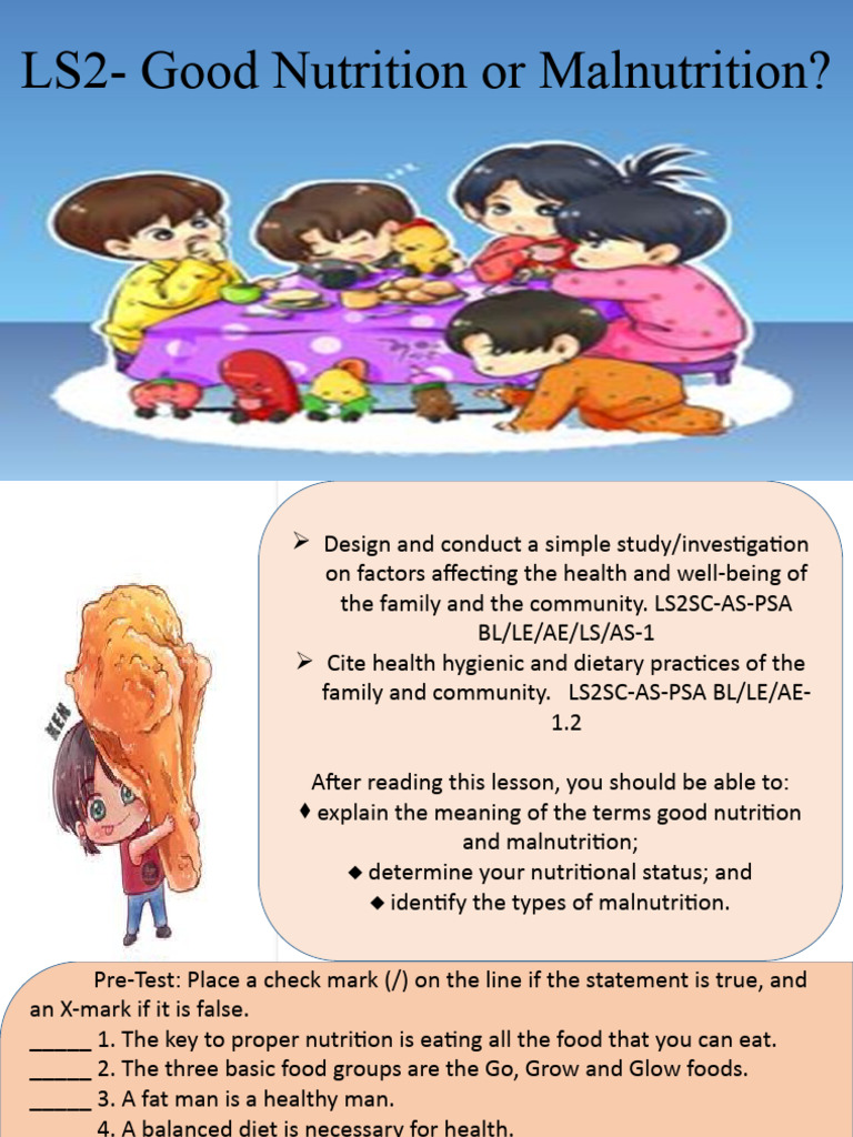 Good Nutrition Or Malnutrition Pdf Malnutrition Nutrition