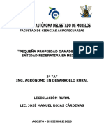 Pequeña Propiedad Ganadera Por Entidad Federativa