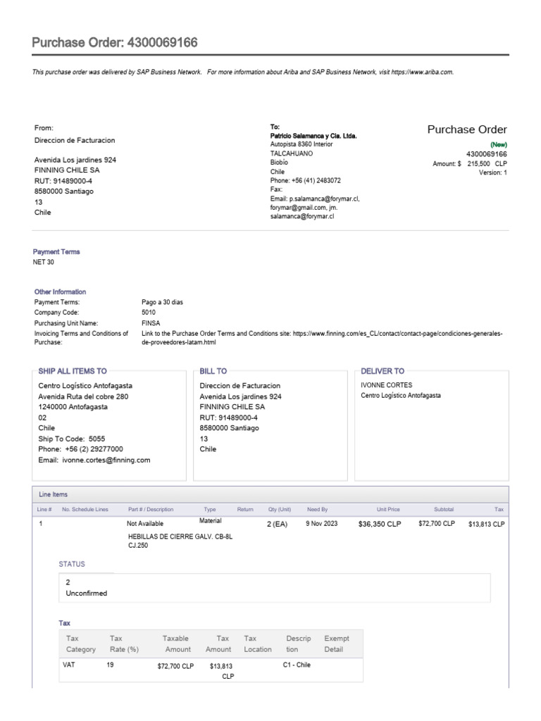Finning Antofagasta | PDF | Government | Taxes