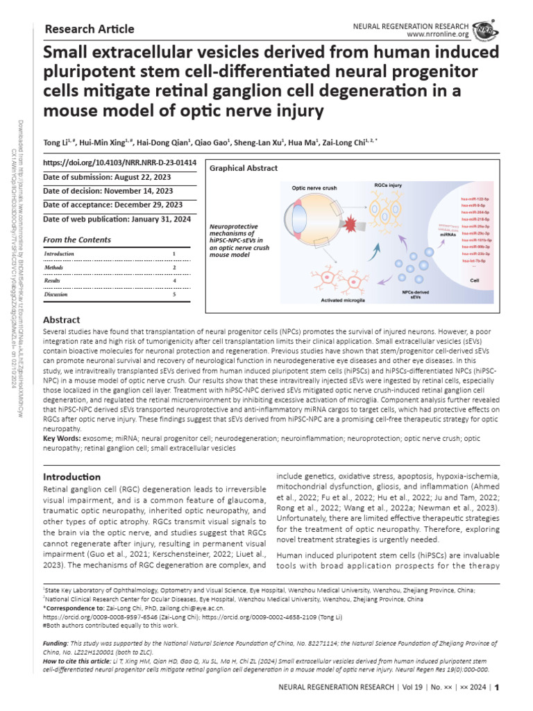 Small Extracellular Vesicles Derived From Human.217 | PDF | Cell ...