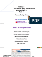 Aula Redação 1 Pre Enem - Você Sabe o Que É Macroestrutura Do Texto Dissertativo-Argumentativo 22 de Abril