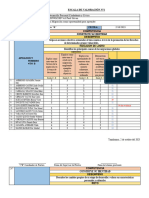 Escala de Valoración N°1 Área: Docente: Denominación de La Sesión: Grado Y Sección: Fecha