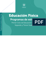 Programas de Estudio de I Ciclo Educación Fisica