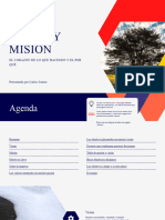 Azul y Púrpura Casual Visión Corporativa Diapositivas Presentación Empresarial