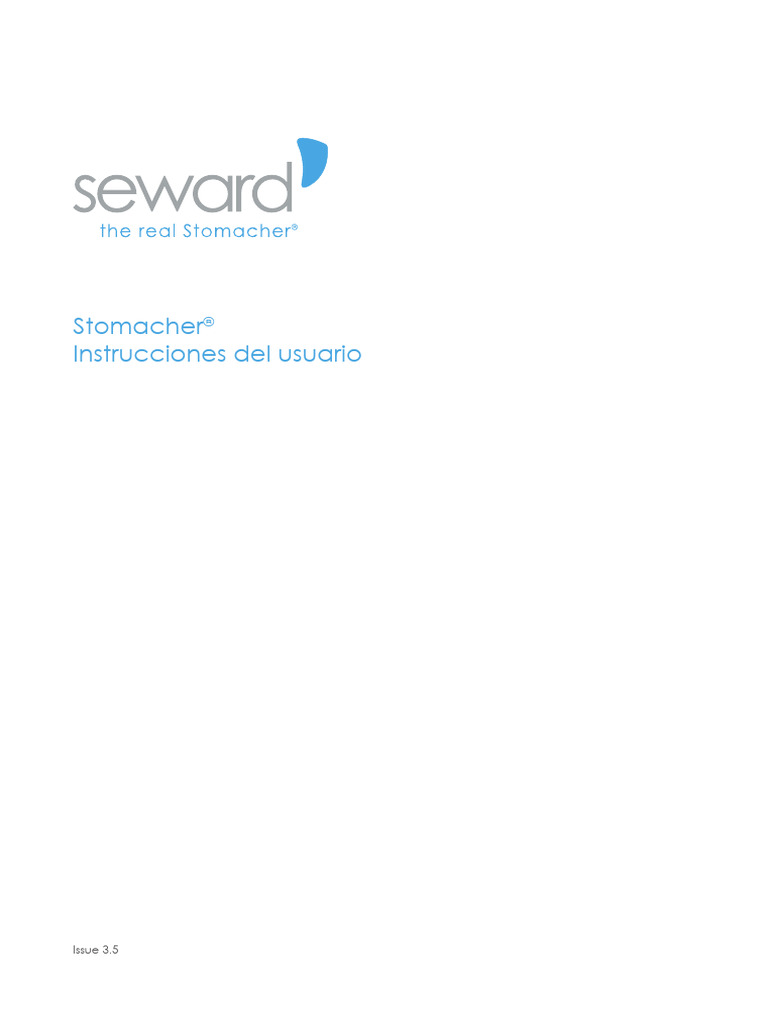Stomacher User Manual Spanish | PDF | Tornillo | Arranque