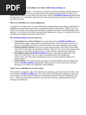 Credit Risk Cover Letter