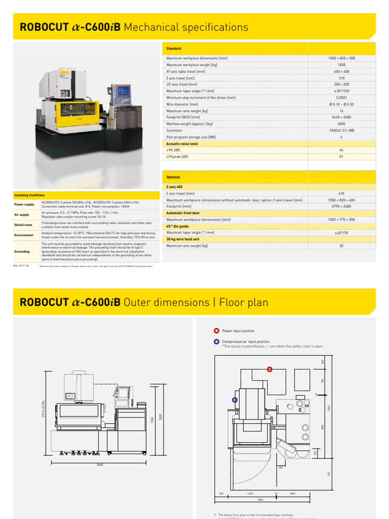 Datasheet C600iB | PDF | Mechanical Engineering | Equipment