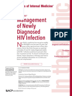 Management of Newly Diagnosed HIV Infection. In the Clinic. Annals of Internal Medicine.