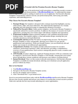 Executive Resume Template