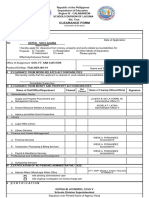 CSC Clearance Form