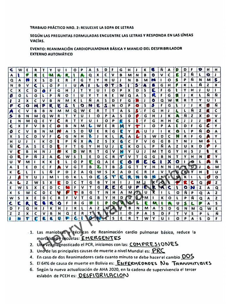 sopa de letras RCP | PDF