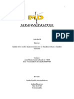 Actividad 4. Informe Estados Finan Analisis Vertical - Horizontal