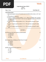 CBSE Sample Paper For Class 6 Science With Solutions - Mock Paper-1