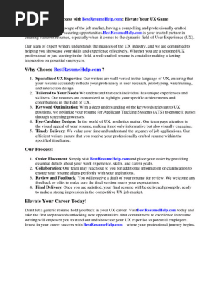 Ux Design Resume