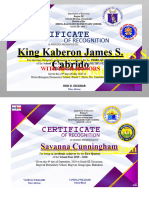 Certificate - 3RD Quarter