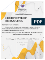 Certificate Designation