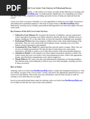 Job Cover Letter Doc