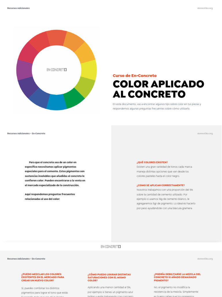 U3 - Color Aplicado Al Concreto - ES | PDF | Color | Hormigón