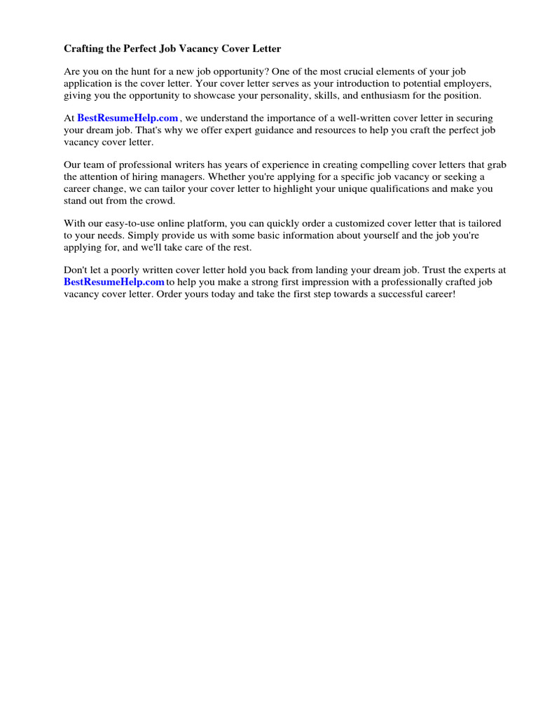 COVER LETTER FOR JOB VACANCY SAMPLE visual data 6
