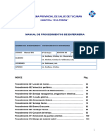 Enfermeria Manual de Procedimientos Con Formato Final Al 05 de Octubre de 2013 