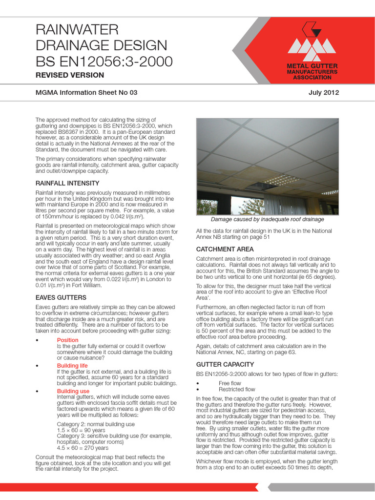 Rainwater Drainage Design Guidelines | PDF | Rain | Water