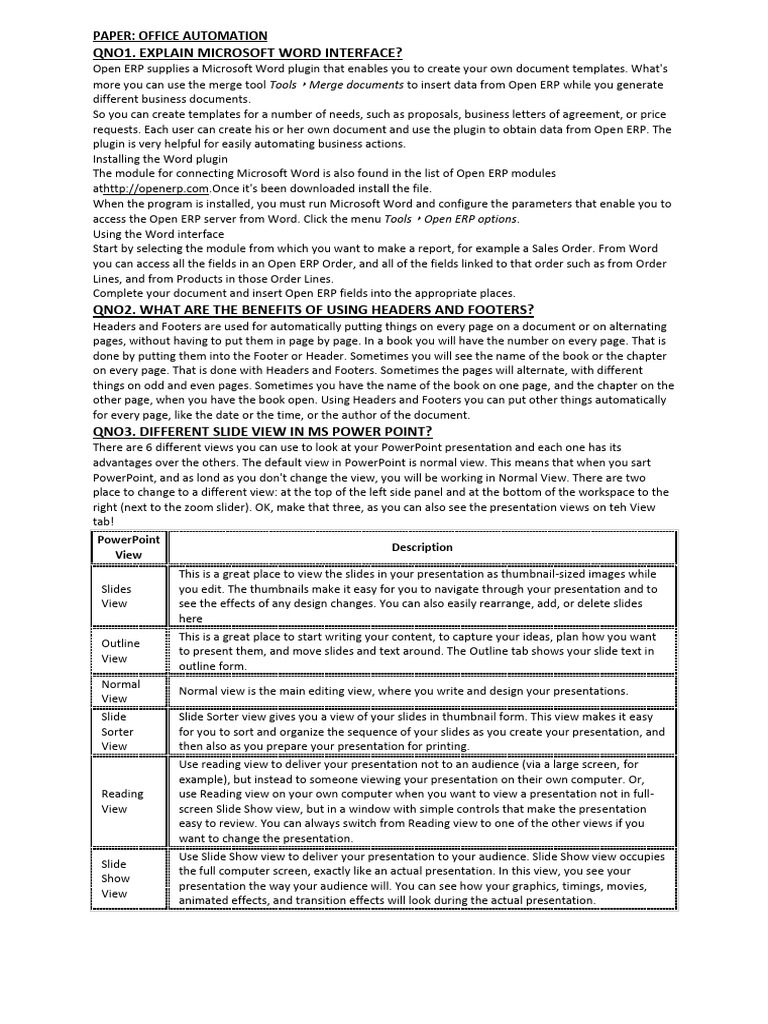Paper office automation pdf spreadsheet microsoft excel