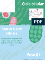 Presentación Biología Células Infantil Orgánico Verde y Azul