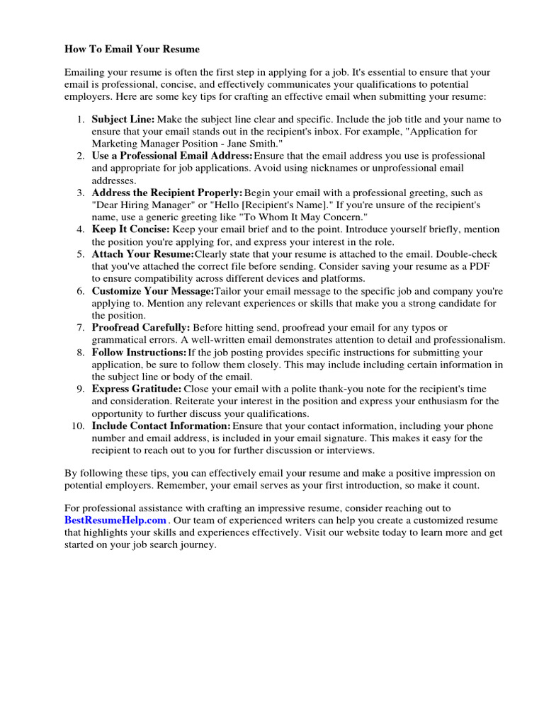 How to email your resume pdf r sum http cookie