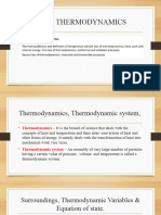 CH 12. Thermodynamics
