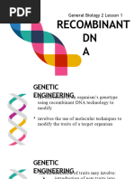 The Process of Genetic Engineering | PDF | Genetics | Genetic Engineering