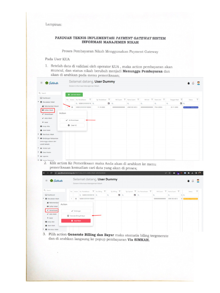 Payment Gateway Simkah | PDF