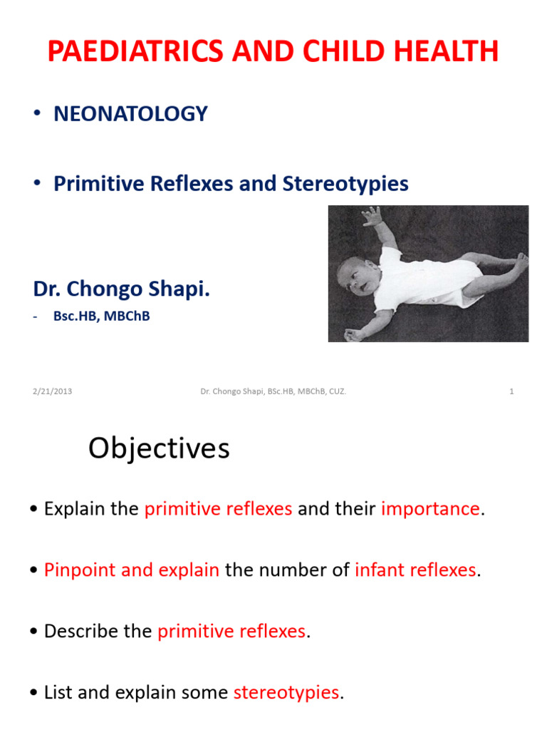 Primitive Reflexes | PDF | Nervous System