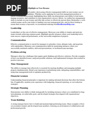 Management Consultant Resume