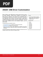 An220 Usb Driver Customization