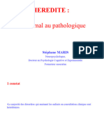 HEREDITE Du Normal Au Pathologique (In f3 Hag 2010)