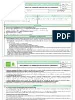 Procedimiento de Trabajo Seguro en Espac