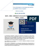 MAPA - BEDU - MEDIDAS E AVALIAÇÃO EM EDUCAÇÃO FÍSICA - 51/2024