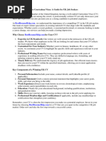 Curriculum Vitae English Example Uk