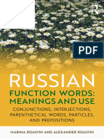 Russian Function Words Meanings and Use Conjunctions, Interjections