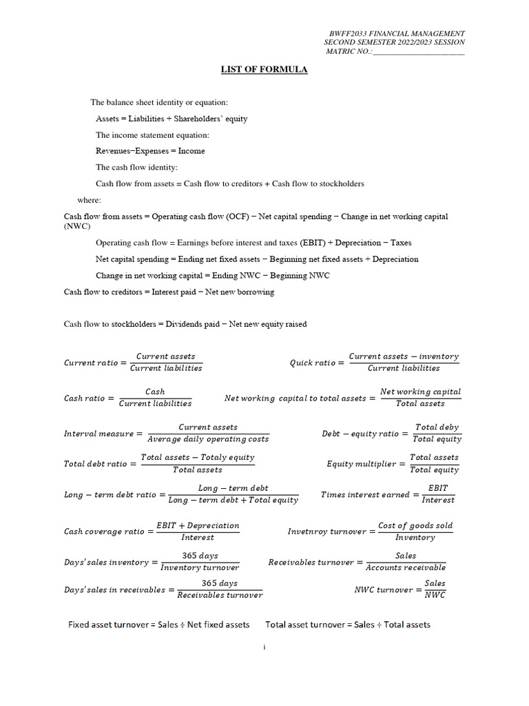 Days Sales Inventory Formula | PDF | Equity (Finance) | Corporations