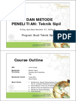 Program Studi Teknik Sipil DASAR DAN MET