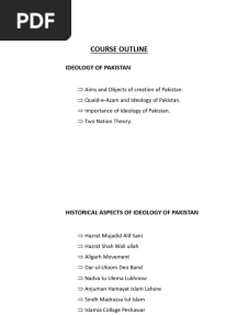 Ideology & Constitution of Pakistan