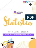 Statistics Class 10 + Integrated PYQs