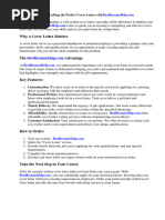 Sample Cover Letter For Unadvertised Job Application