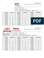 Btech Regular Exam, Semester - 1, Winter 2023-24 Pit-1: Block Arrangement