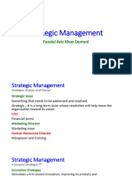 Strategic Management: Fazalul Aziz Khan Durrani