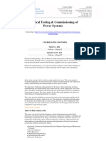 Electrical Testing and Commissioning PDF